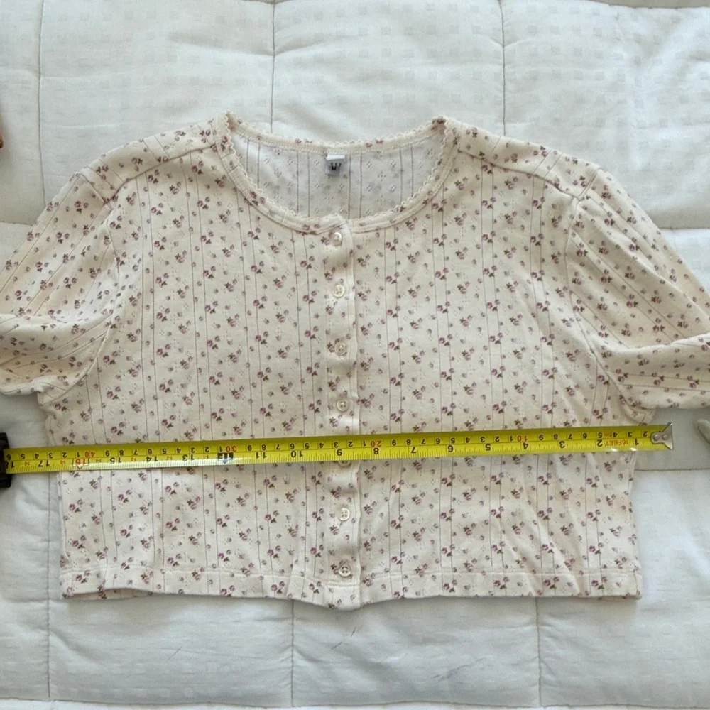 Cou Cou Intimates - English Rose - Cropped Cardi - Medium - Like New! - Picture 10 of 11